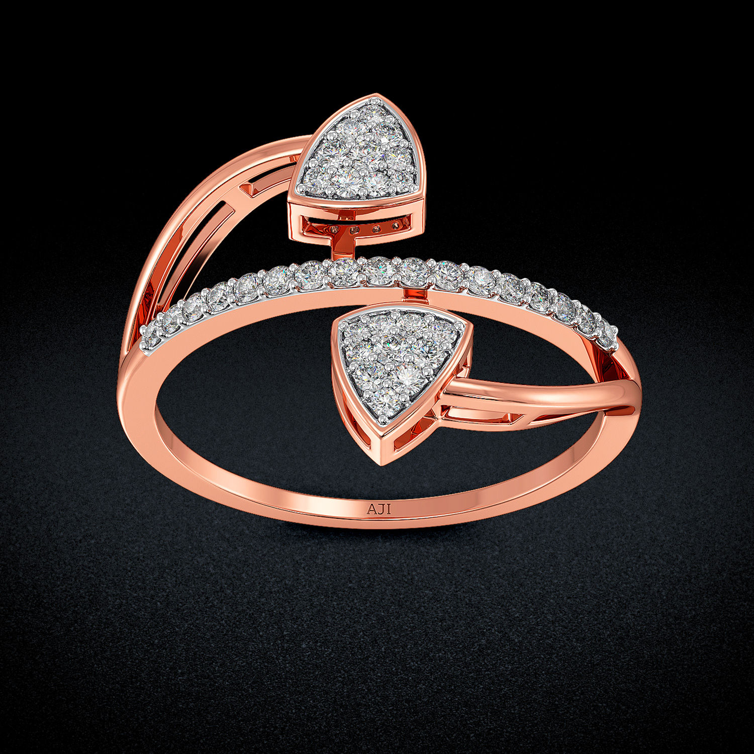 Double Arrow Freaky Diamond Ring image