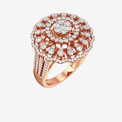 Floral Diamond Ring alternate view 1