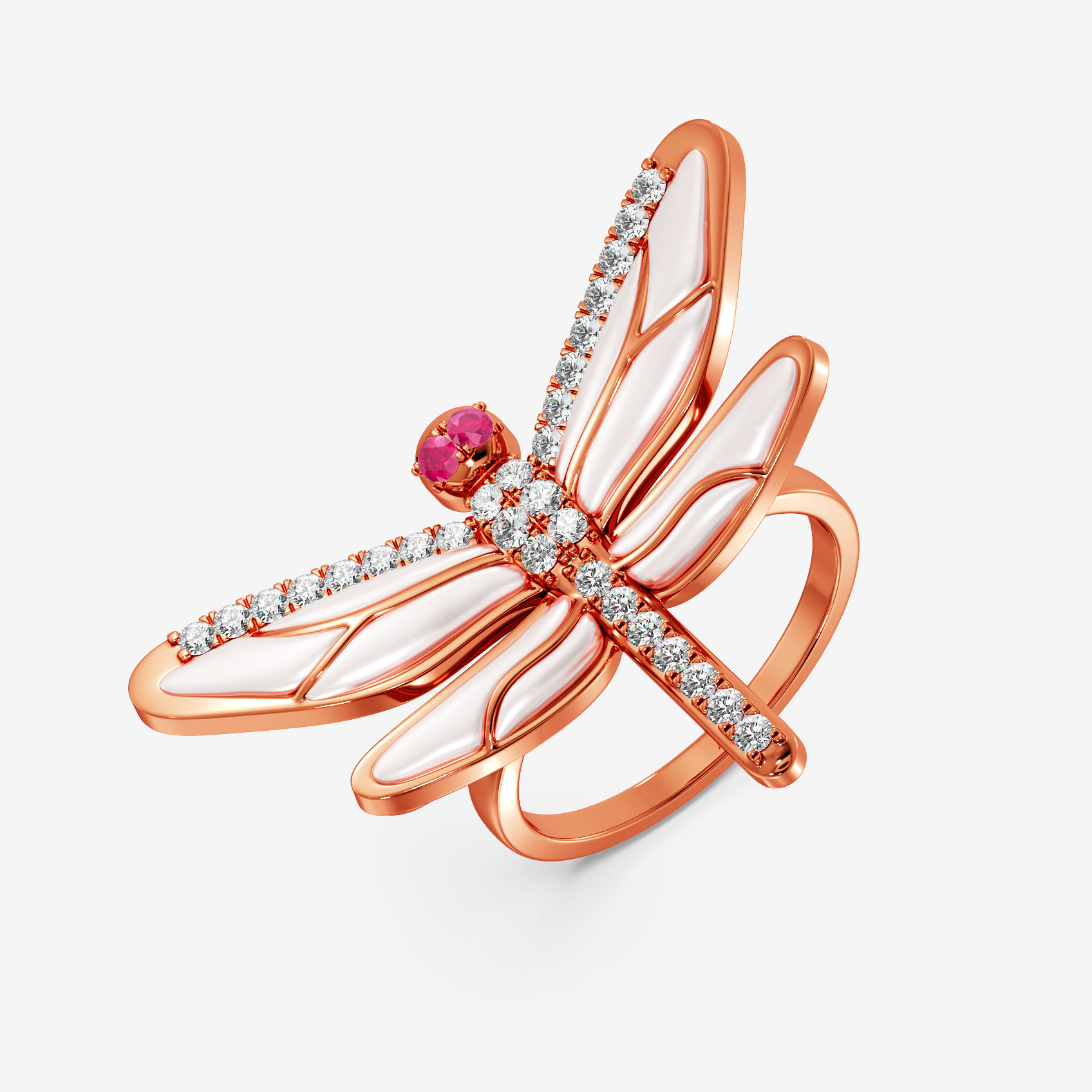 Blush Wings Diamond Ring