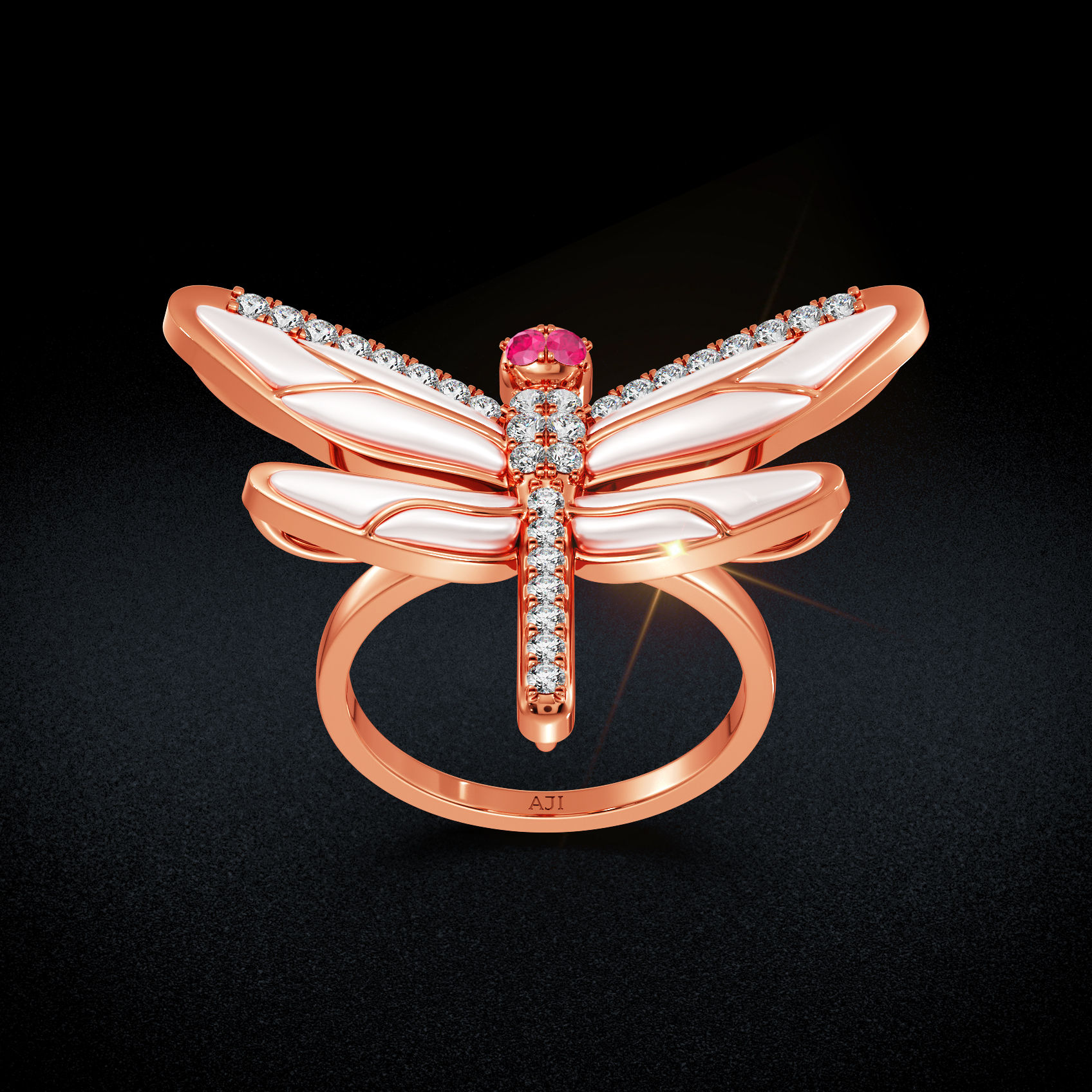 Blush Wings Diamond Ring image