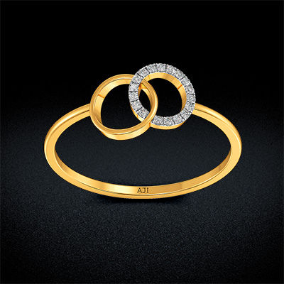 Duo Cross-round Diamond Ring alternate view 2