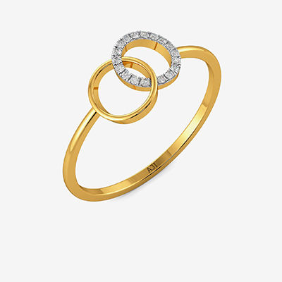 Duo Cross-round Diamond Ring alternate view 1