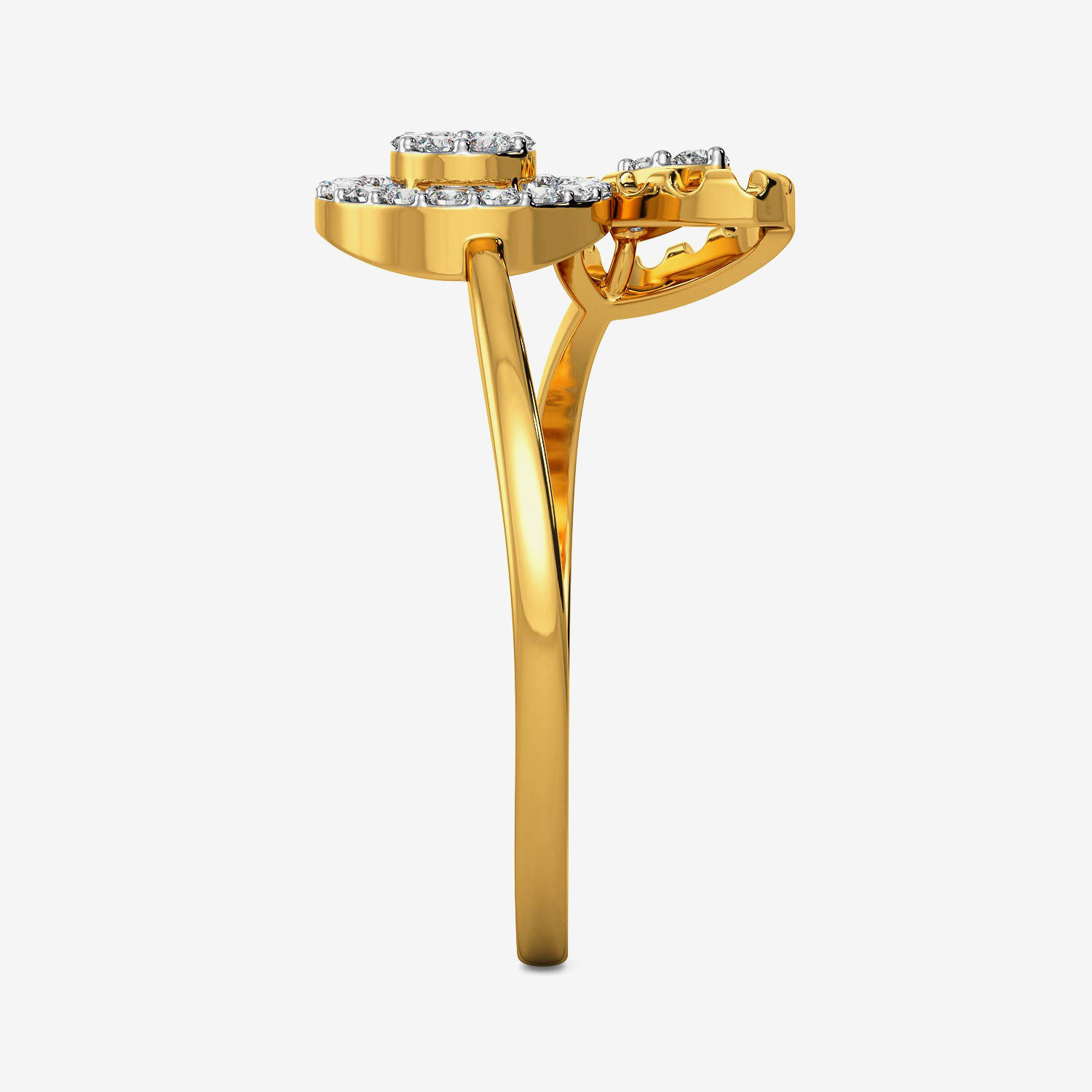 Spring Floret Leaf Diamond Ring image