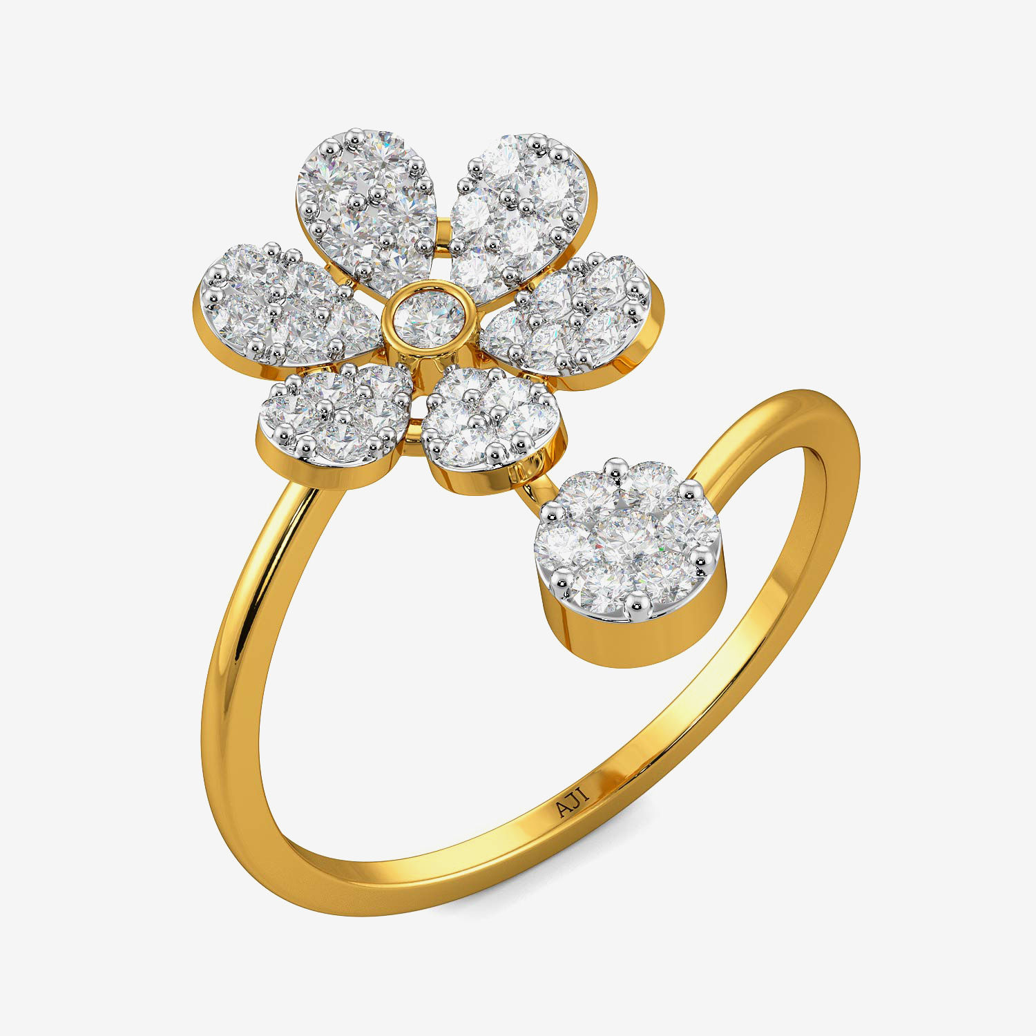 Flaunty Flax Diamond Ring