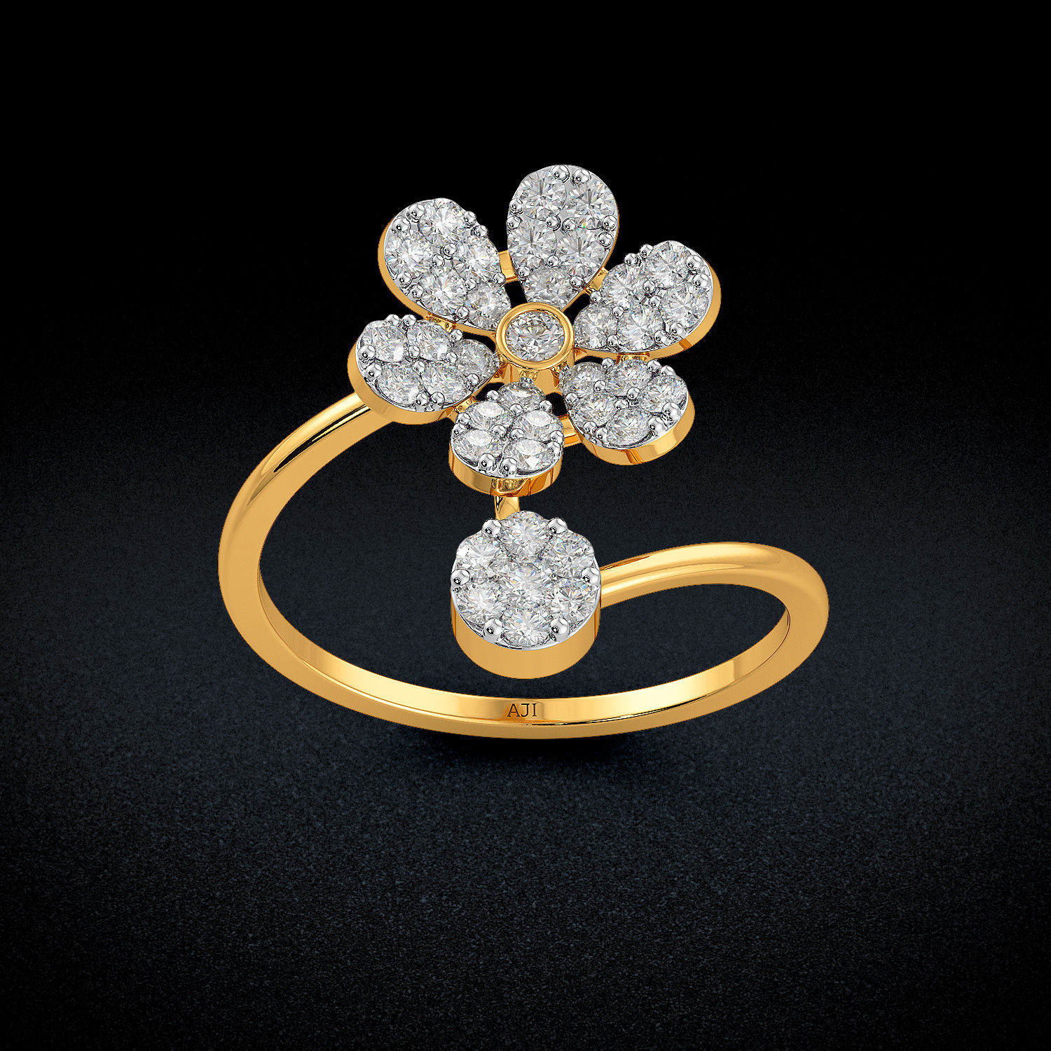 Flaunty Flax Diamond Ring image