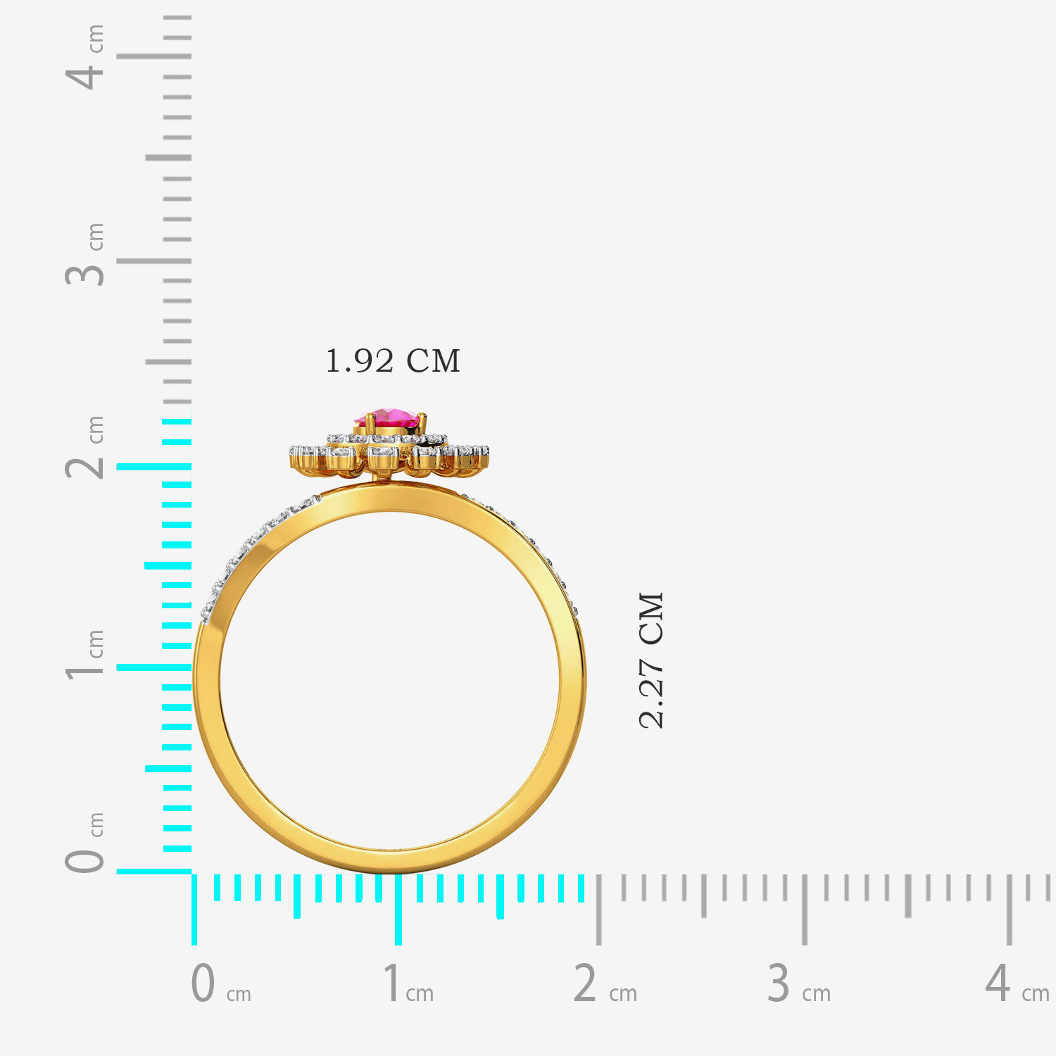 Drippy Teardrop Diamond Ring image