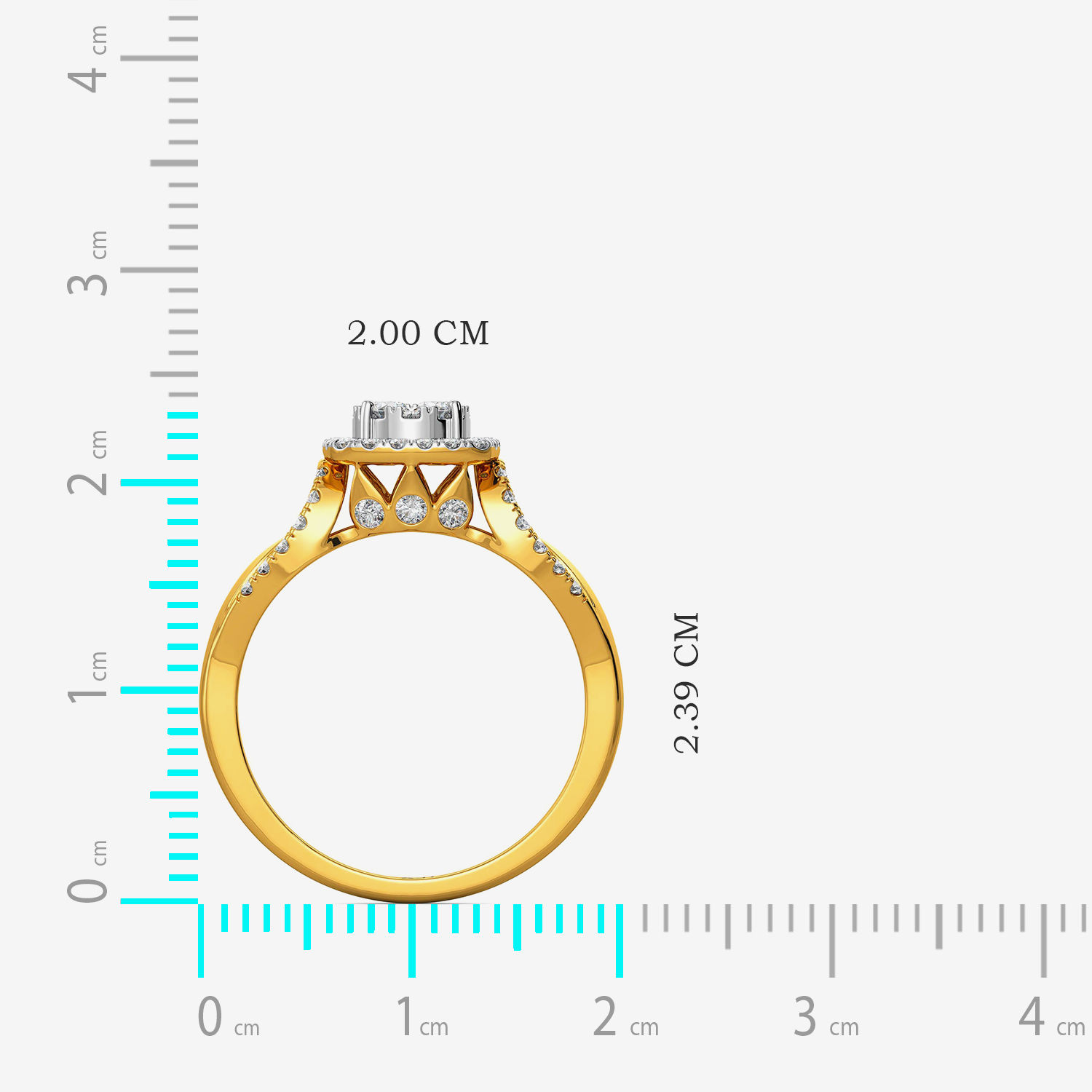 Funky Box-shaped Diamond Ring image