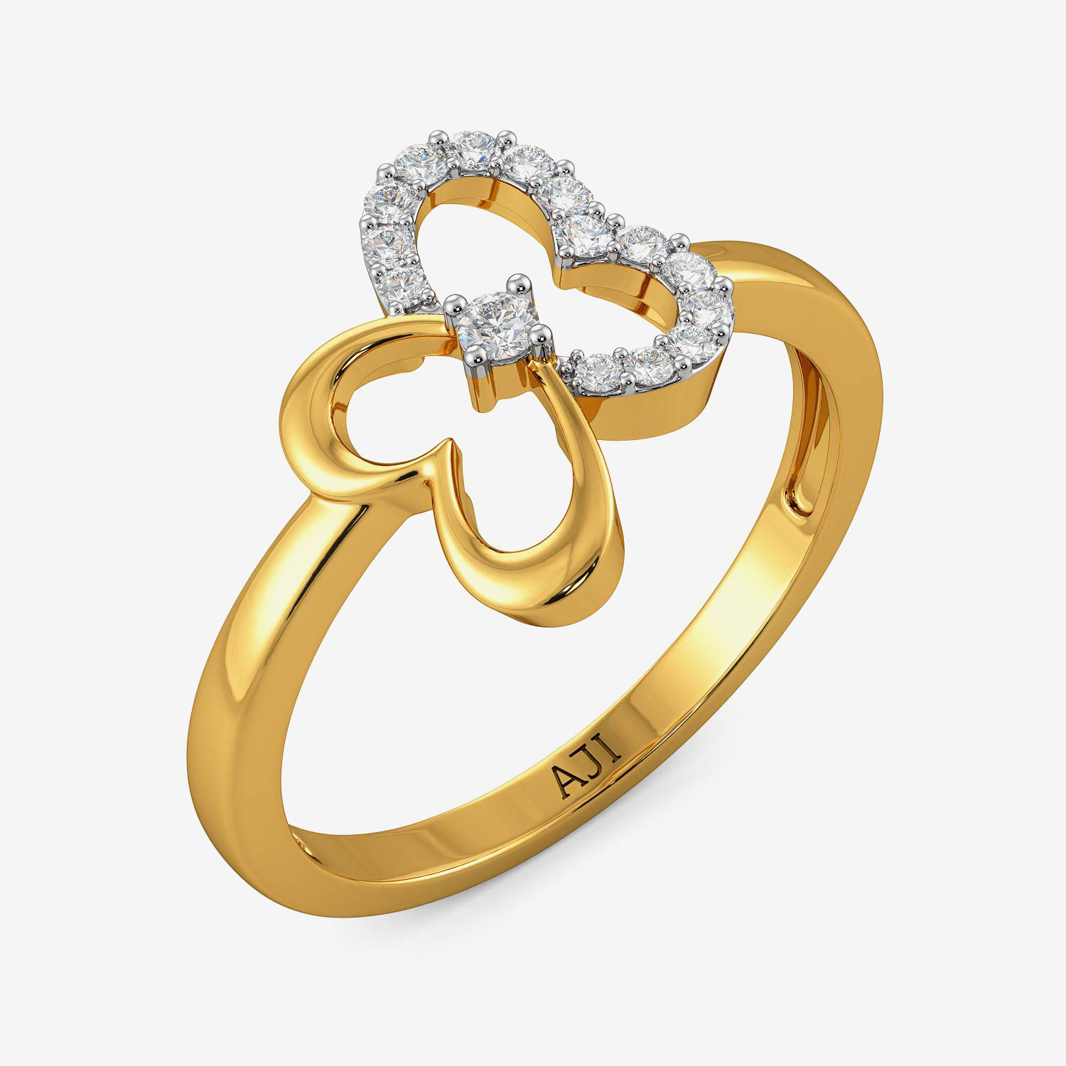 Adorable Butterfly Diamond Ring