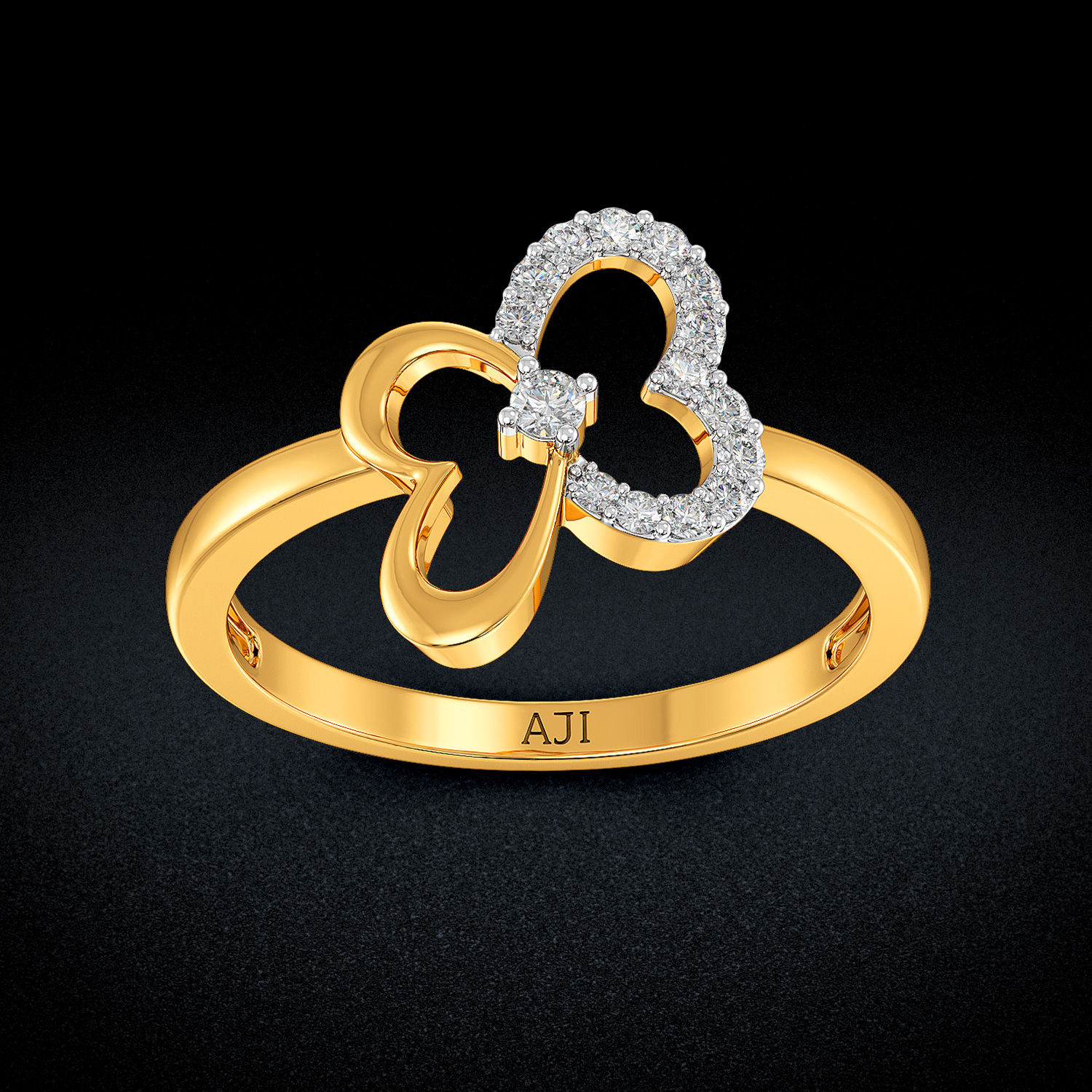 Adorable Butterfly Diamond Ring image
