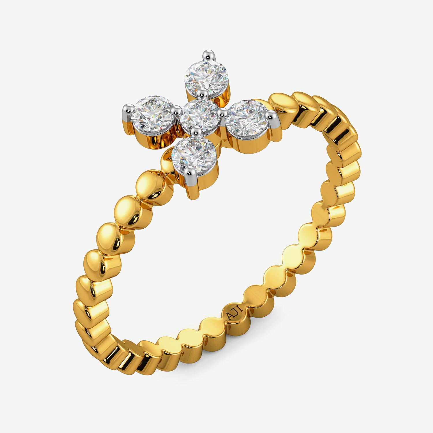 Single Clover Diamond Ring