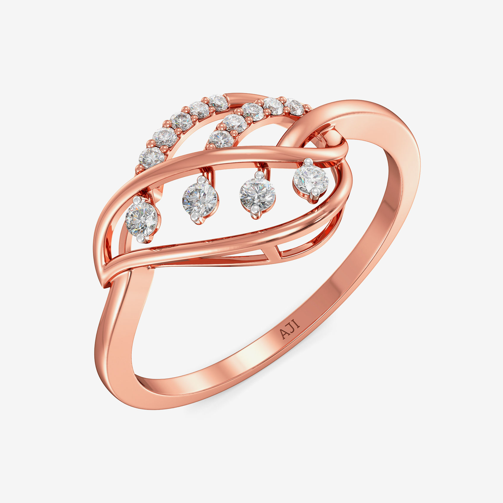 Leaf Diamond Ring