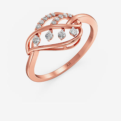 Leaf Diamond Ring alternate view 1