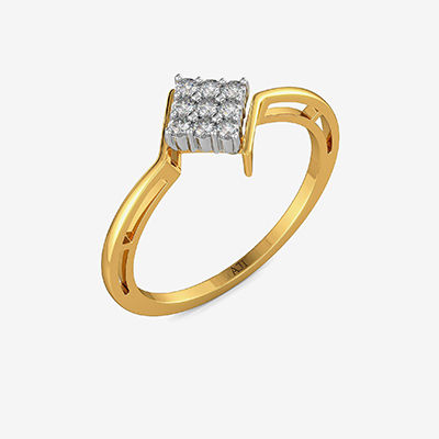 Kite-shaped Shiny Diamond Ring alternate view 1