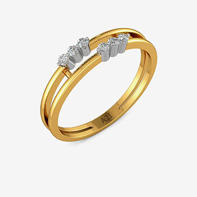 Split Center Diamond Ring alternate view 1