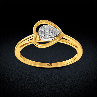 Frail Diamond Heart Ring alternate view 2