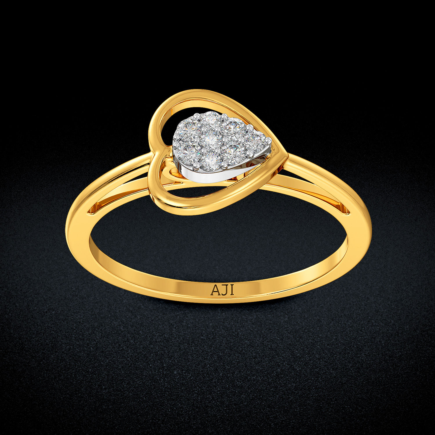Frail Diamond Heart Ring image