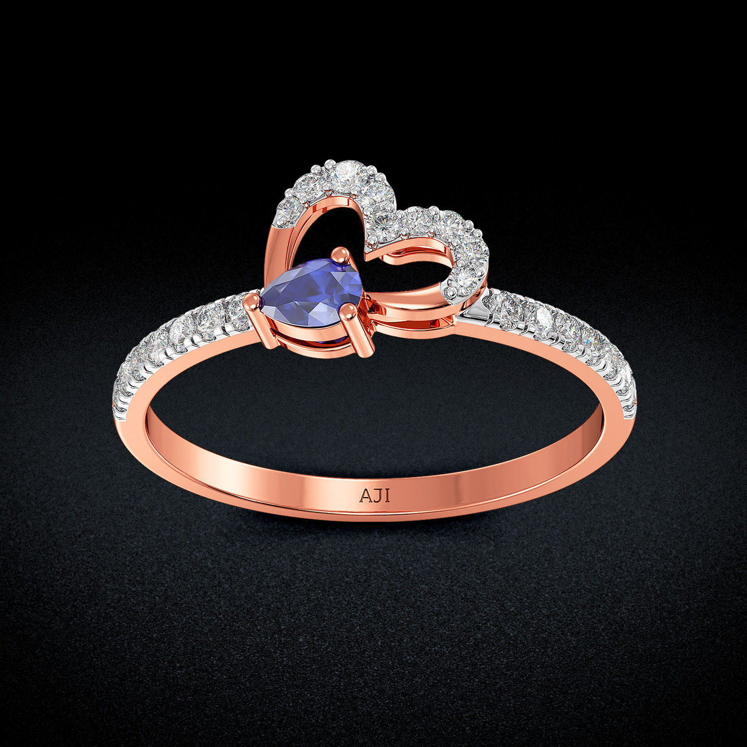 Diamond Heart Ring image