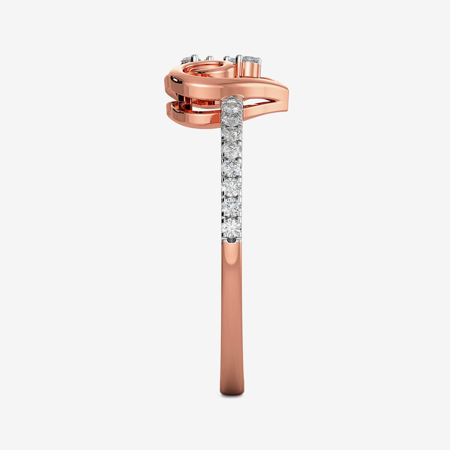 Tri-diamond Heart Ring alternate view 3