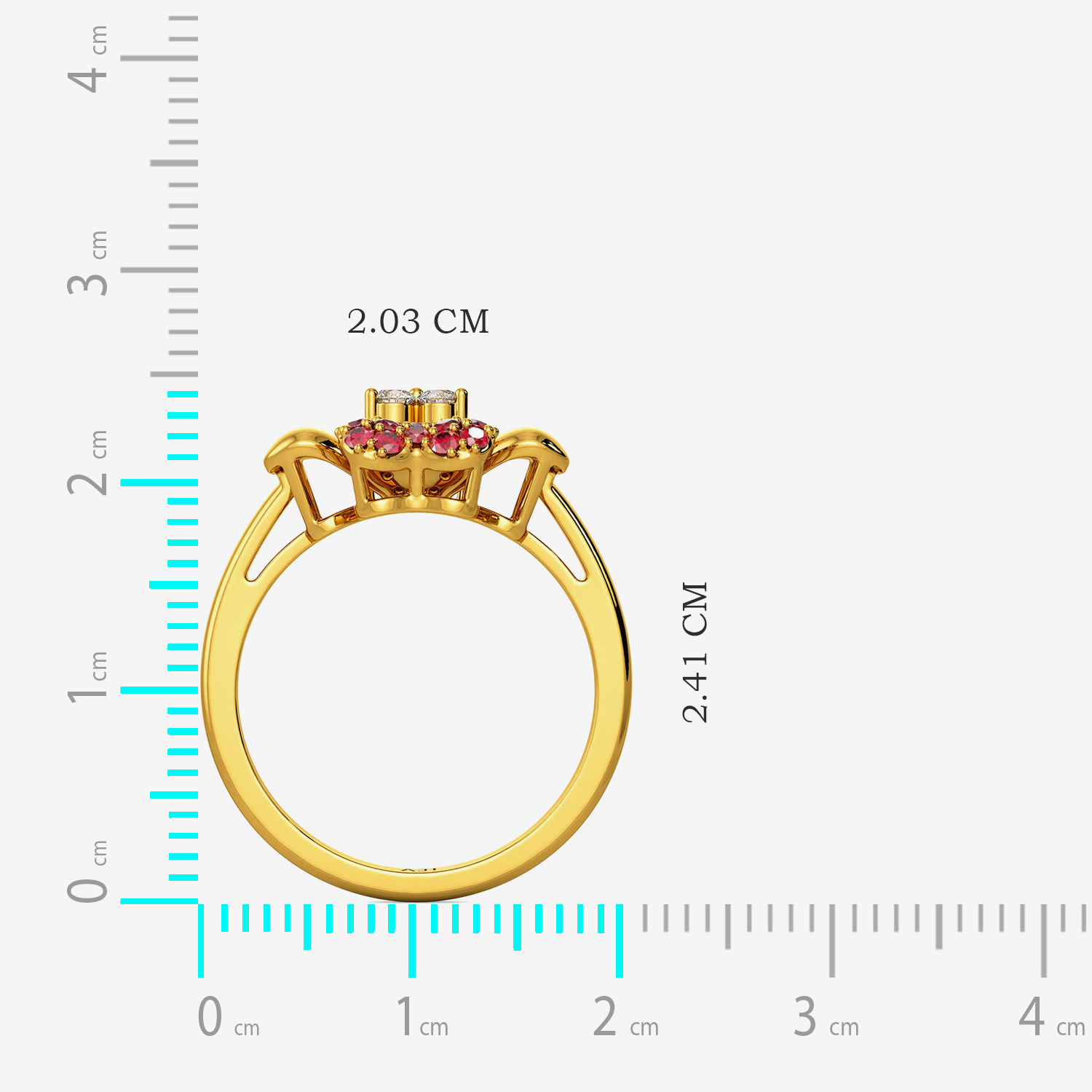 Floral & Heart Diamond Ring alternate view 2