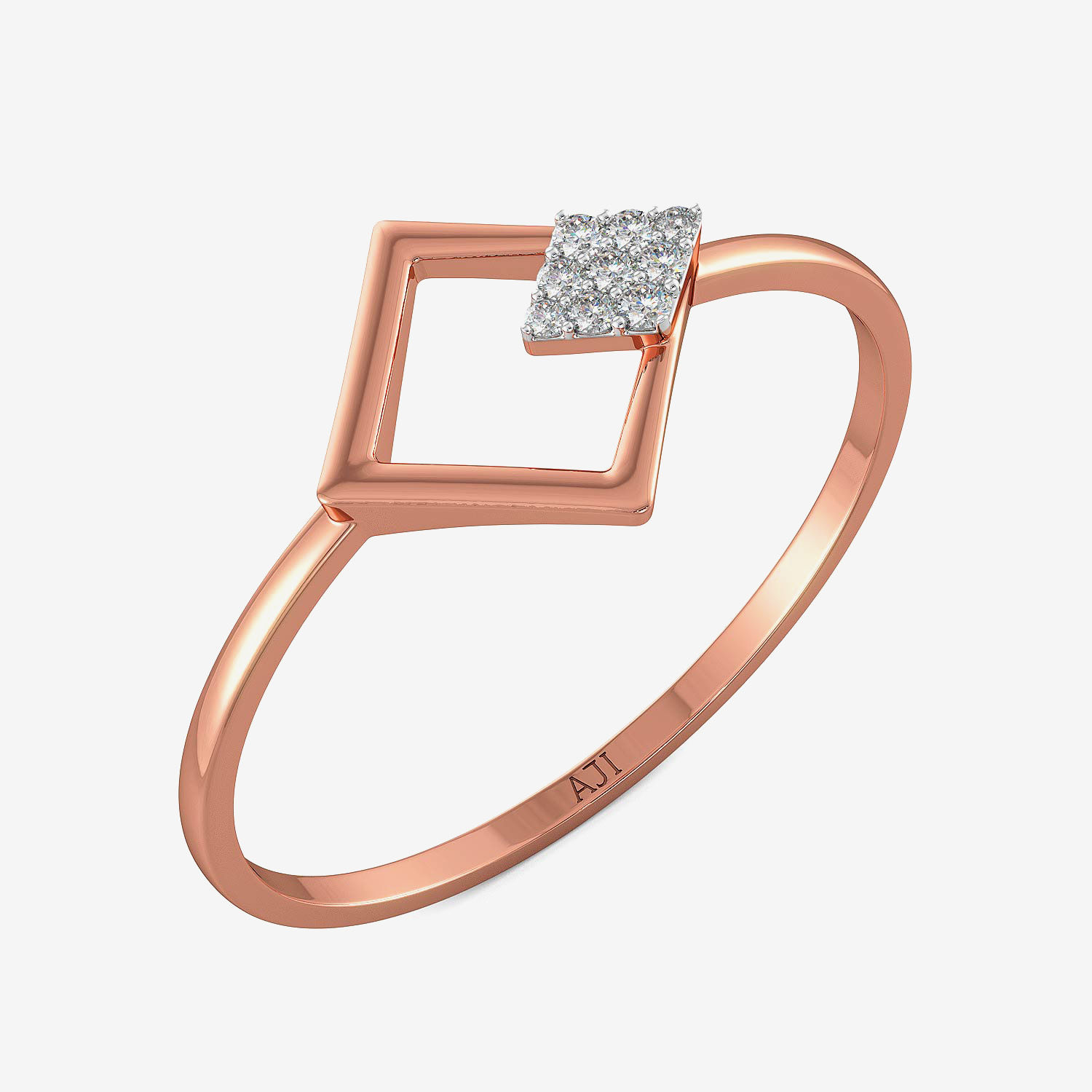 Duo-kite Diamond Ring