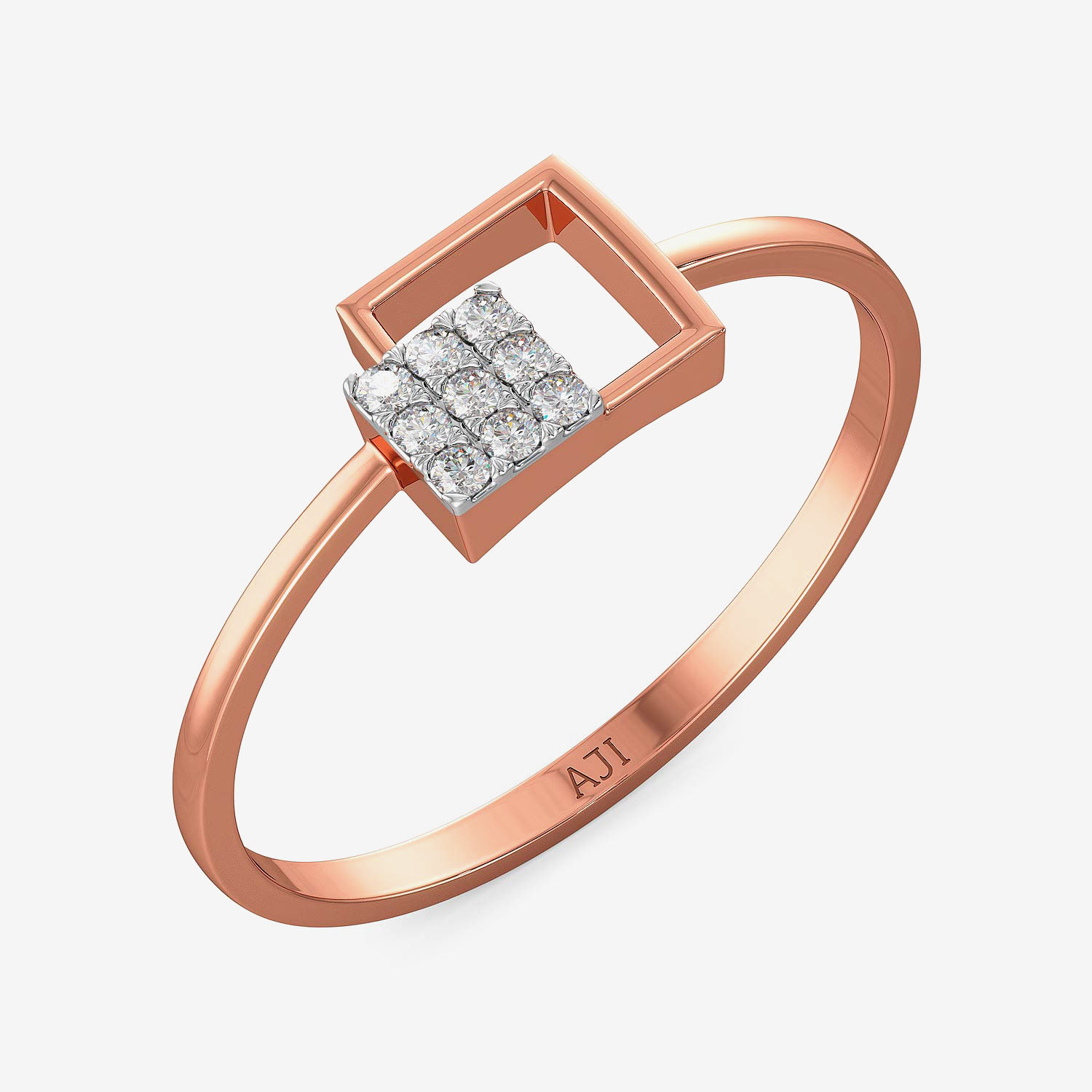 Double Box Diamond Ring