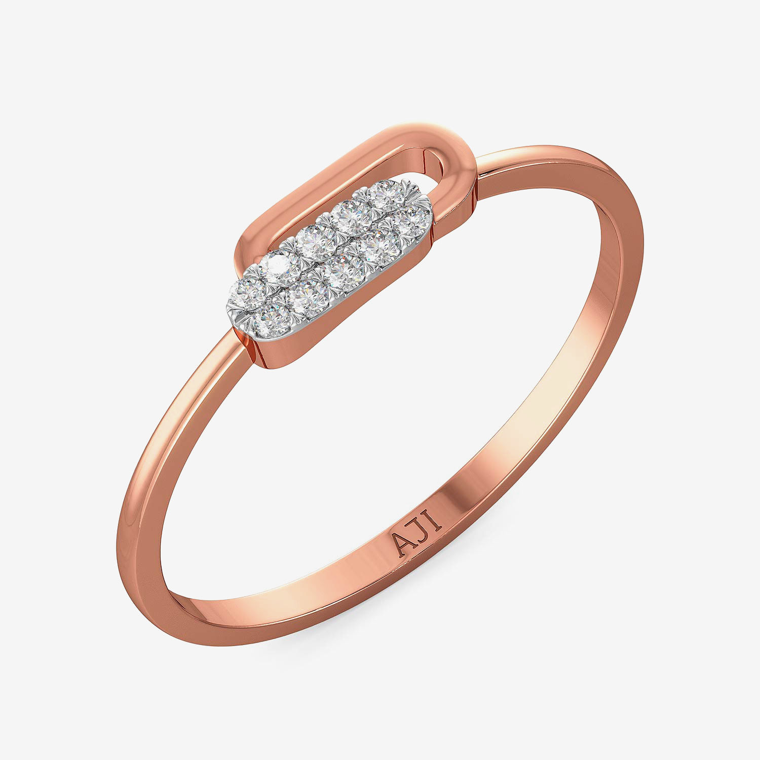 Unique Voguish Double Box Diamond Ring