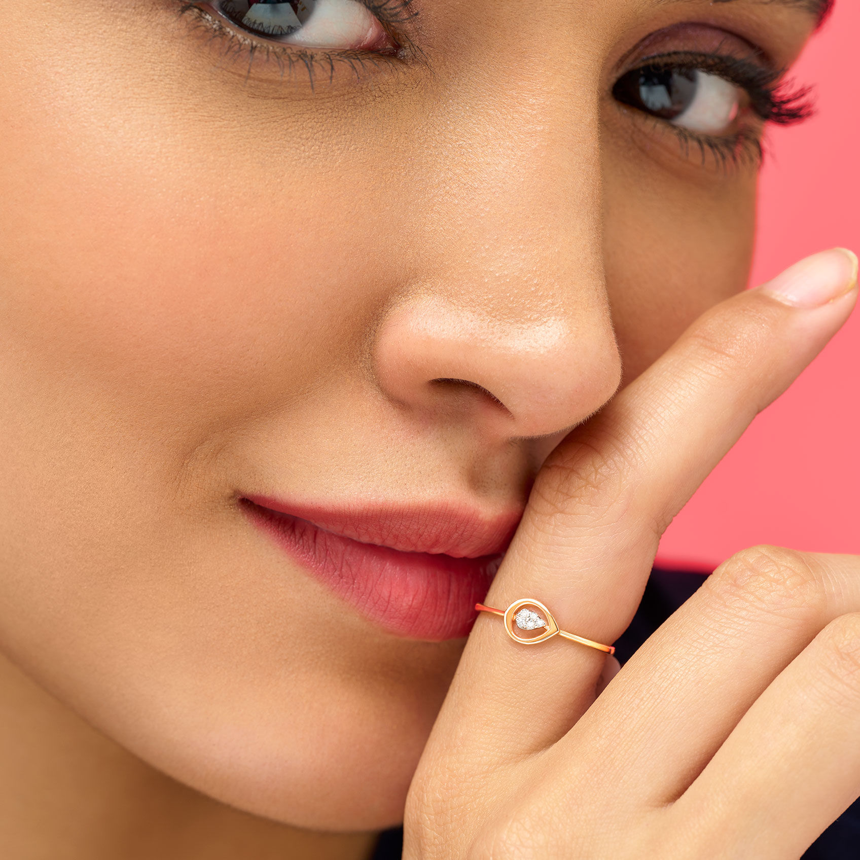 Diamond Spring Leaf Ring image