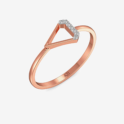 Crystal Cut Diamond Ring alternate view 1