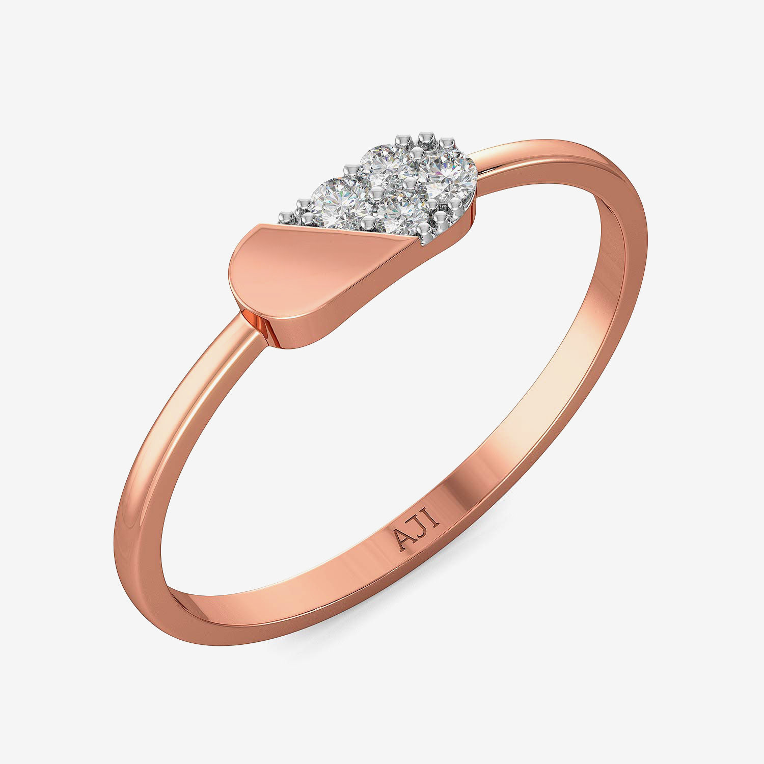 Shimmering Tablet Diamond Ring