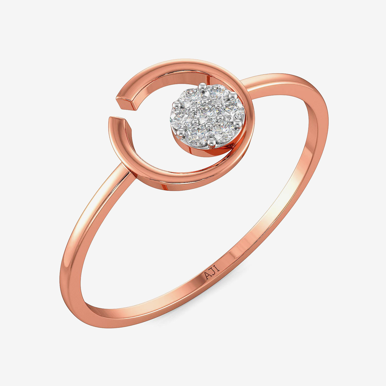 Shiny Planetary Diamond Ring