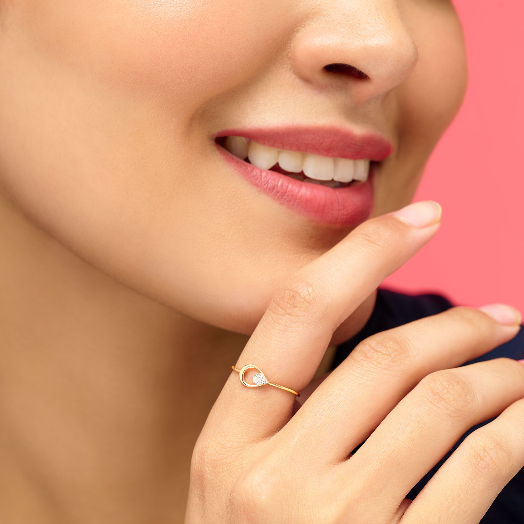 Pleasing Teardrop Diamond Ring image