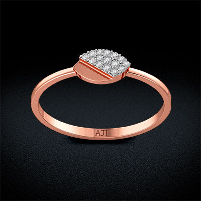 Half-leaflet Diamond Ring alternate view 2