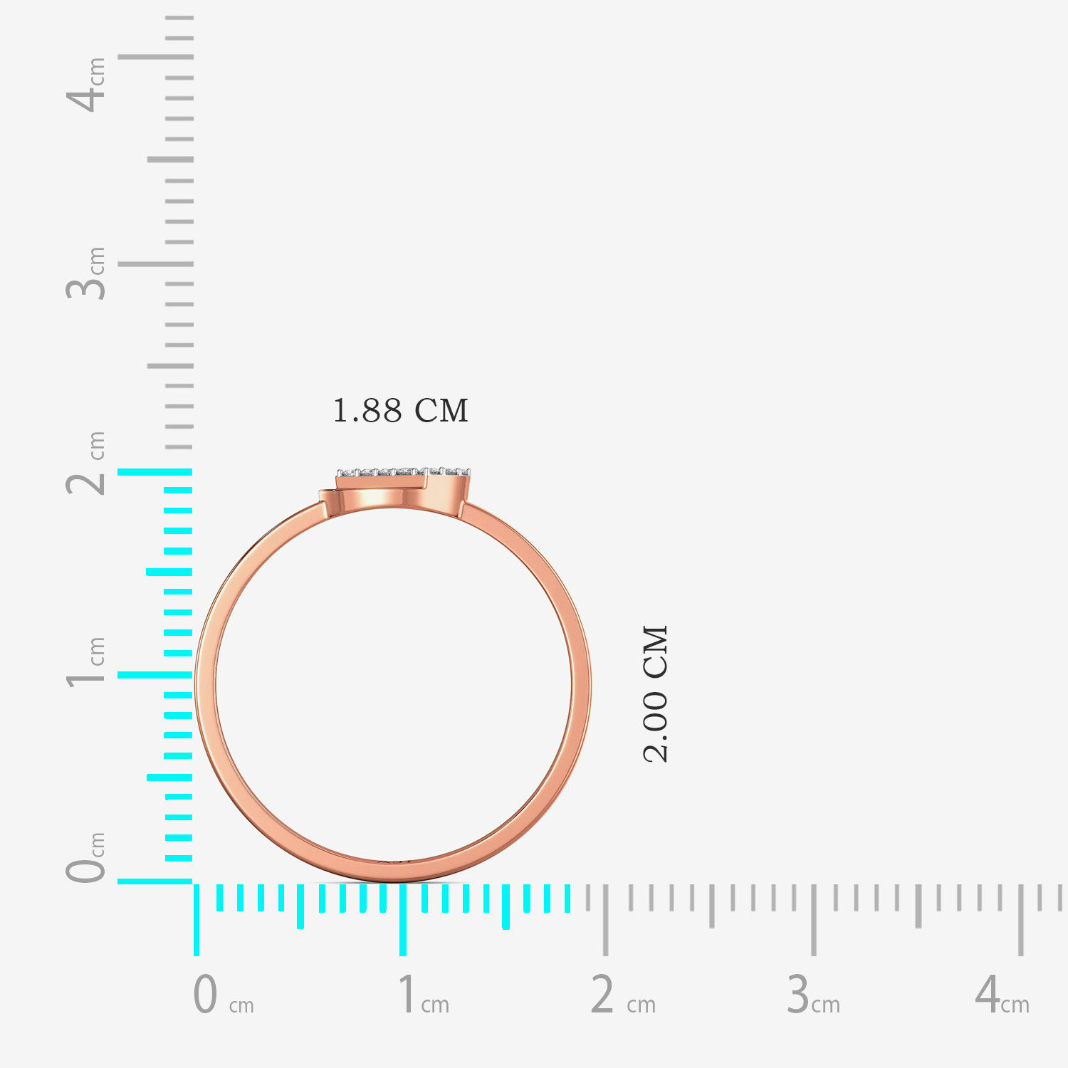 Half-leaflet Diamond Ring alternate view 3