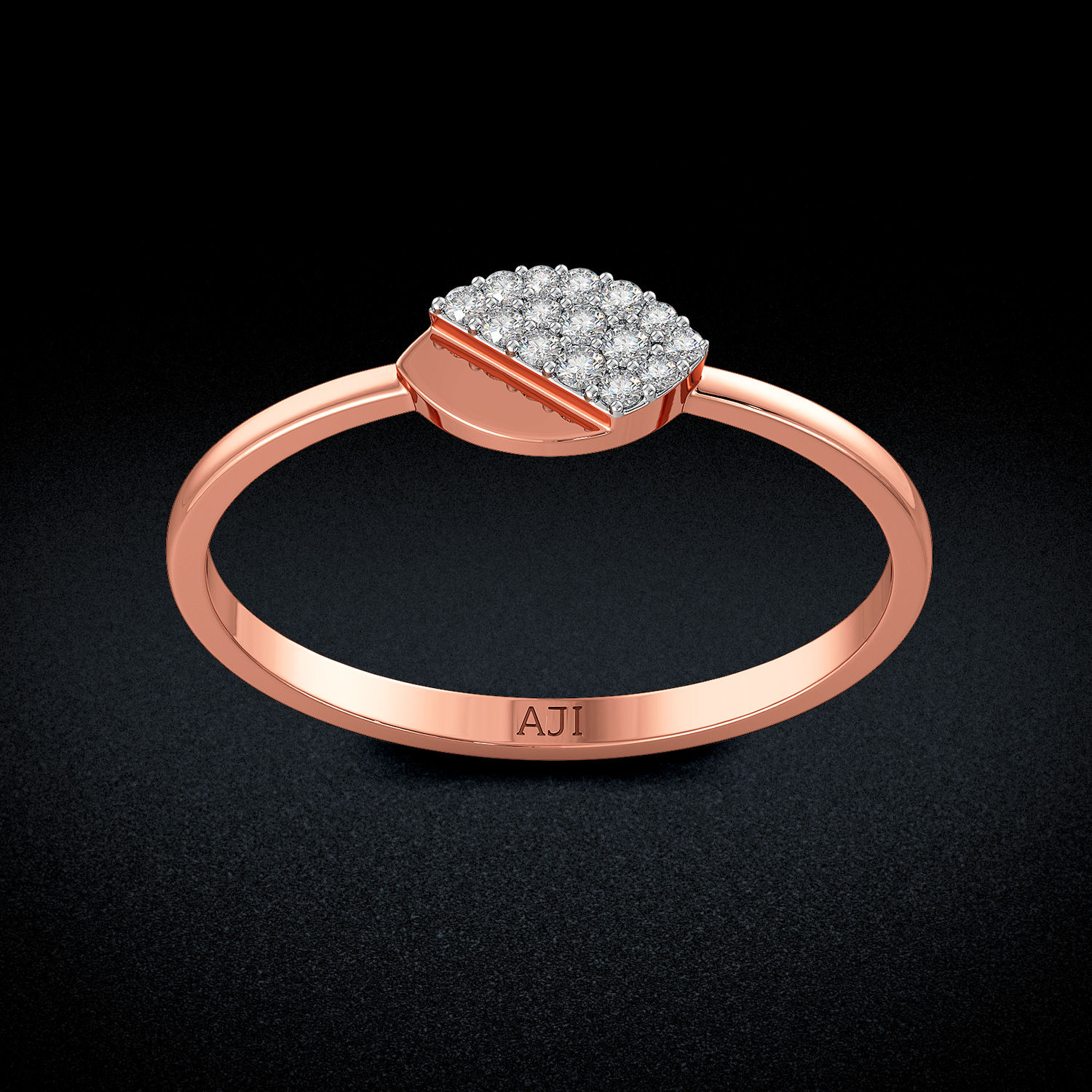 Half-leaflet Diamond Ring image