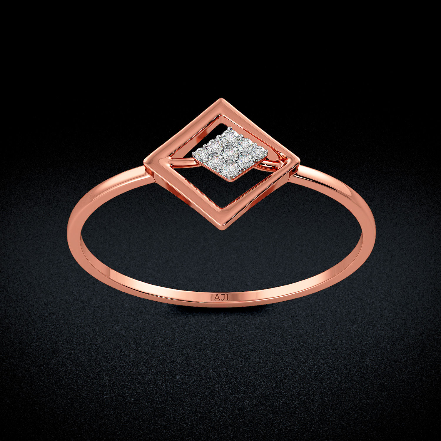 Extraordinary Box-kite Diamond Ring image