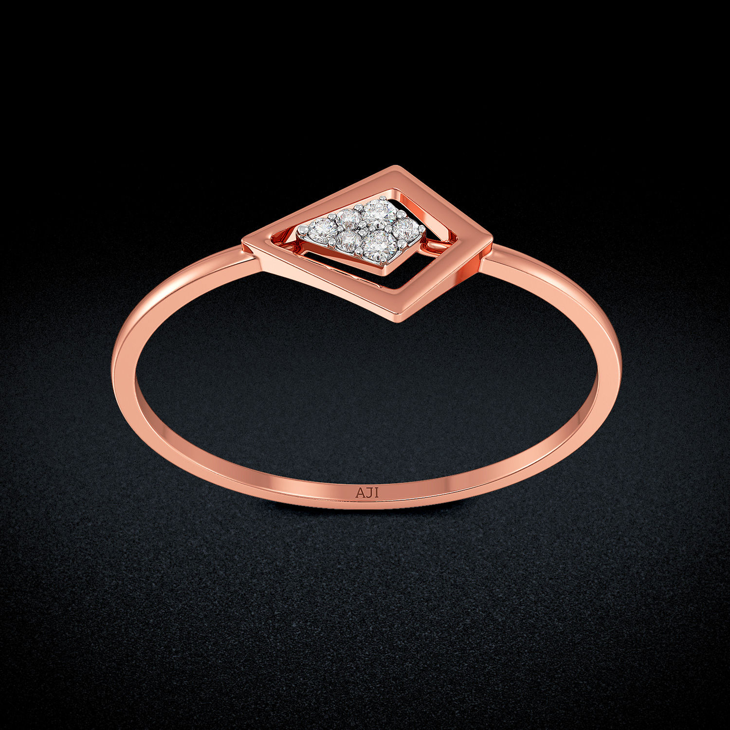 Double Crystal Beautiful Diamond Ring image