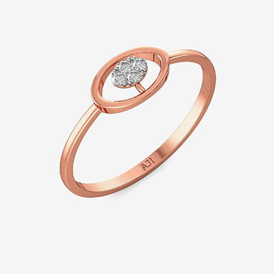 Split Tablet Single Diamond Ring alternate view 1