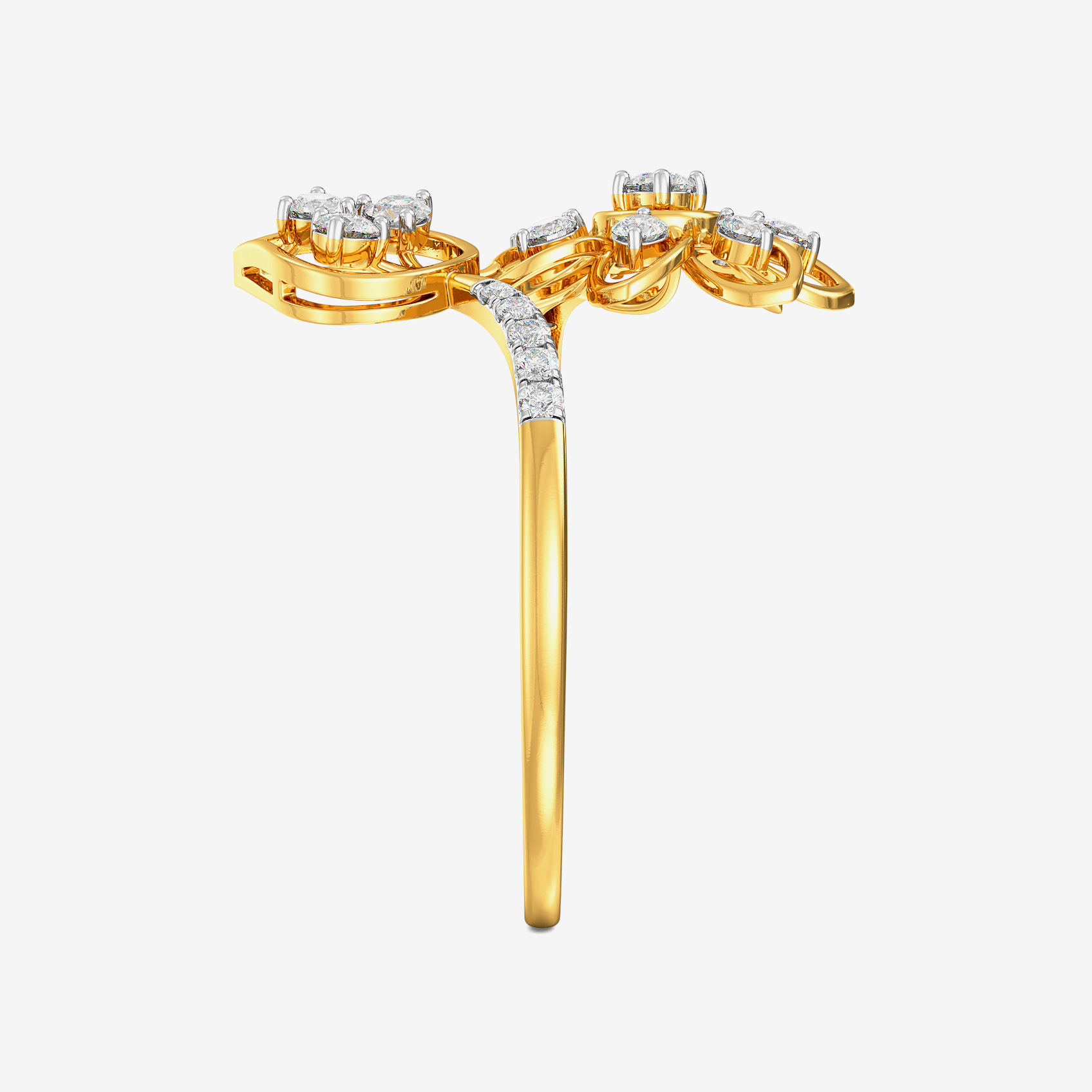 Diamond Floral Ring alternate view 3