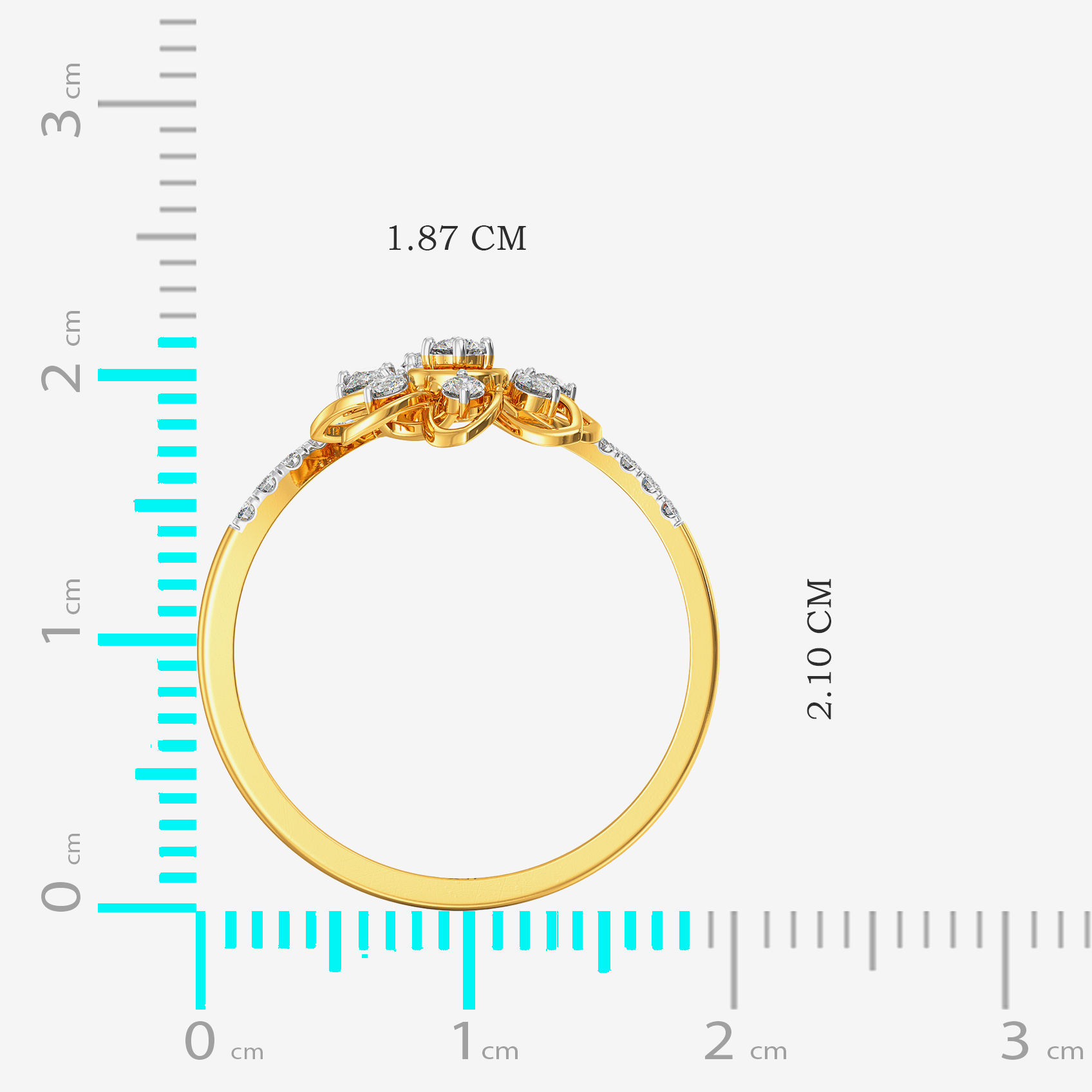 Diamond Floral Ring image