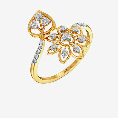 Diamond Floral Ring alternate view 1