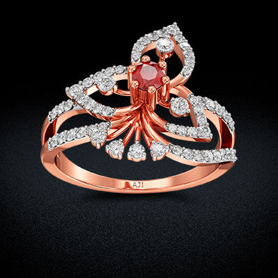 Sparkle & Shine Princess rosegold Diamond Ring alternate view 2