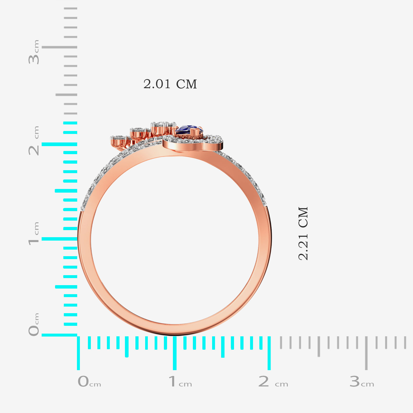 Enchanted Endless Love Rosegold Diamond ring image