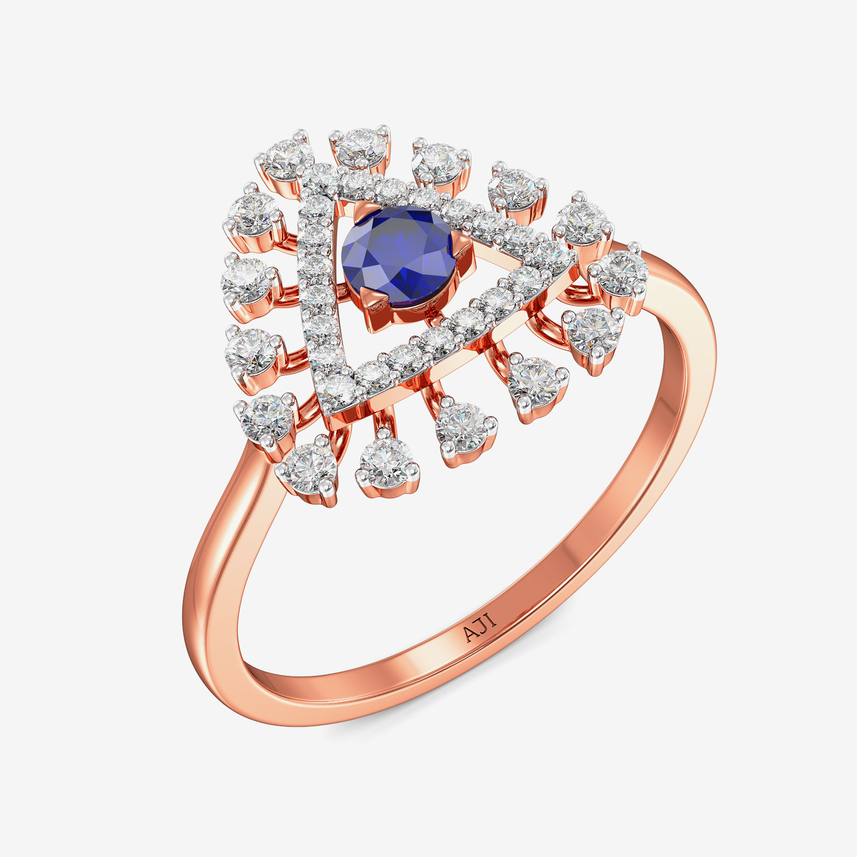 Sparkling Splendor Brilliance Rosegold Diamond Ring