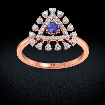 Sparkling Splendor Brilliance Rosegold Diamond Ring alternate view 2