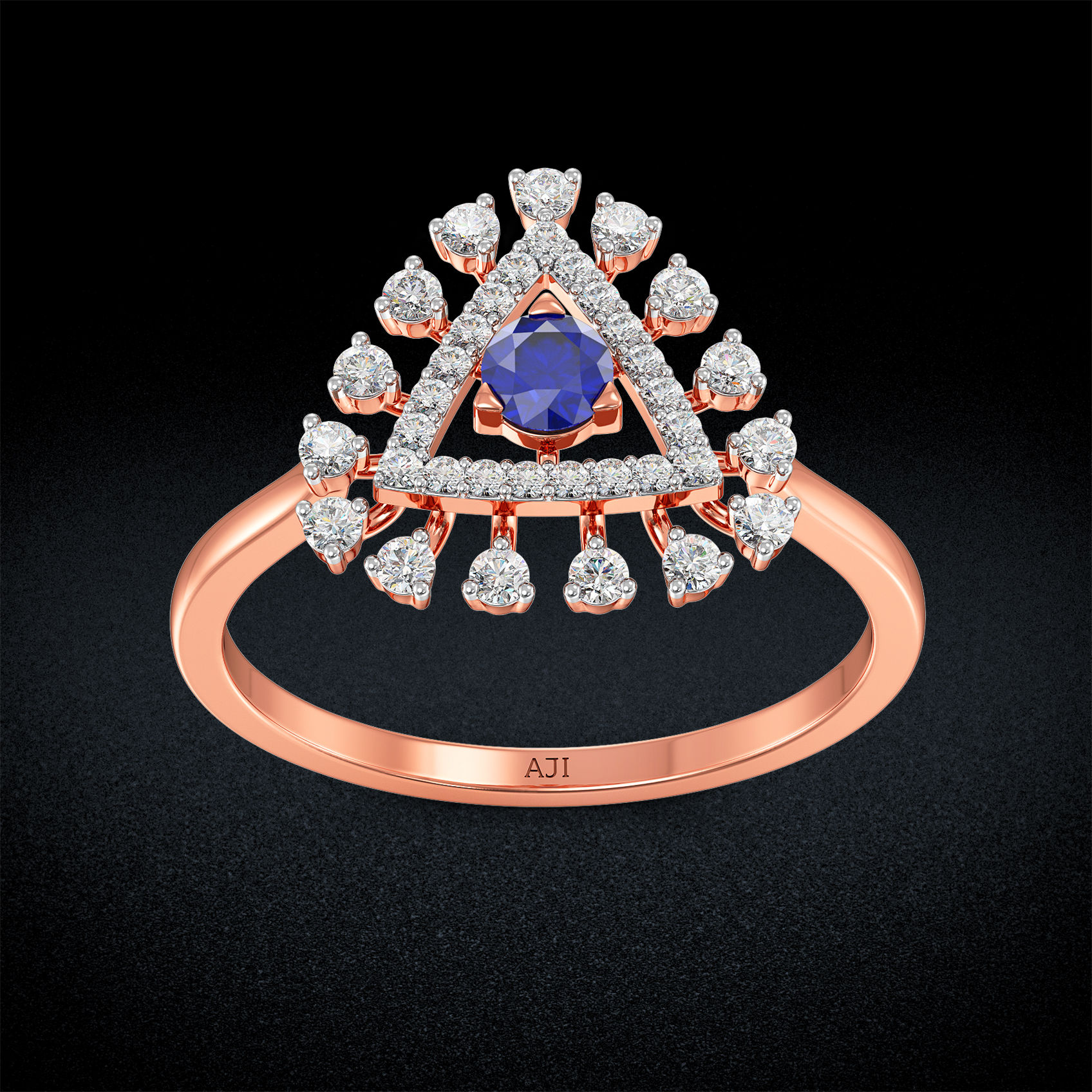 Sparkling Splendor Brilliance Rosegold Diamond Ring image