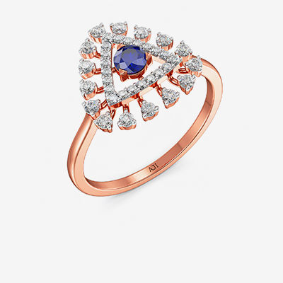 Sparkling Splendor Brilliance Rosegold Diamond Ring alternate view 1