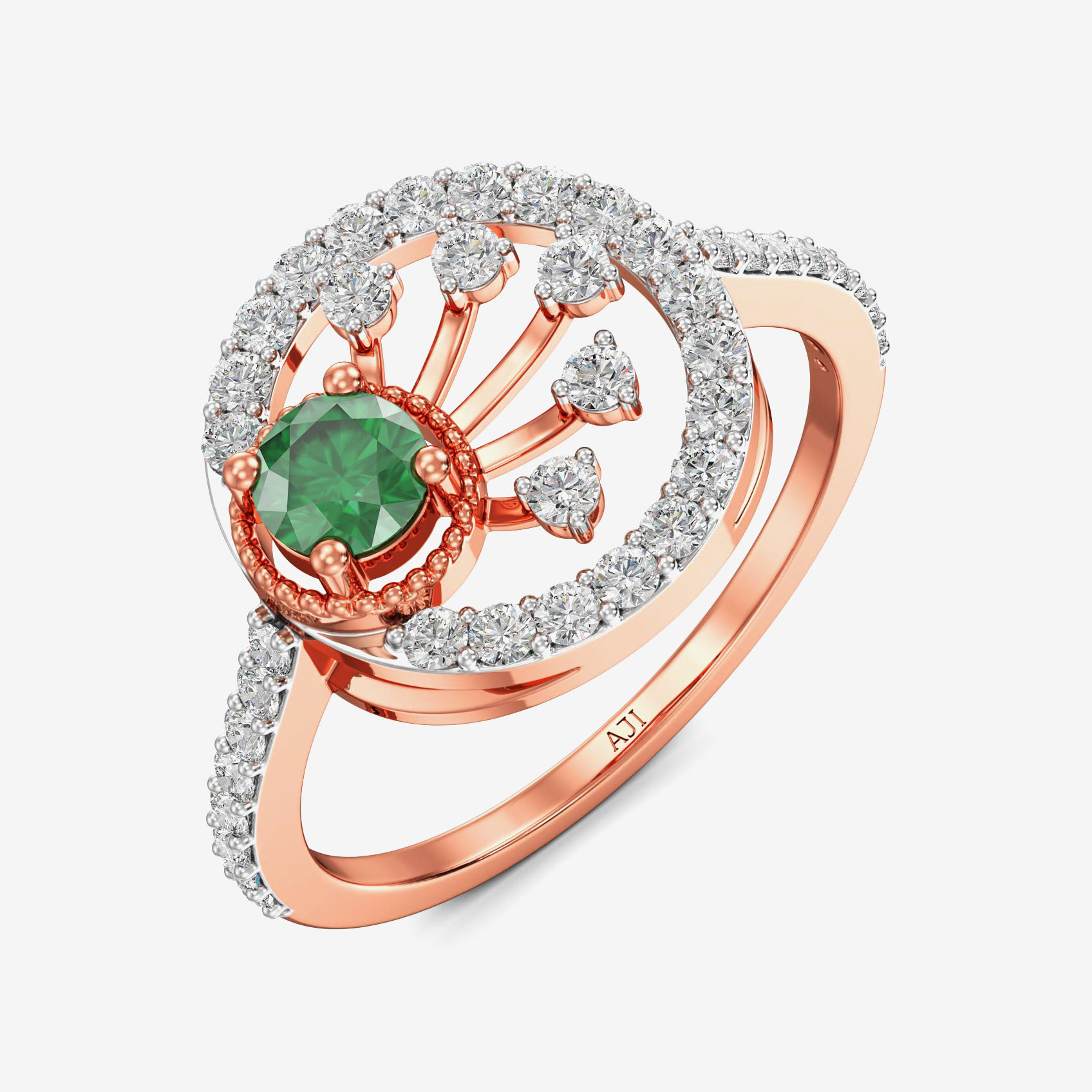 Pure Elegance Forever Sparkle Rosegold Diamond Ring