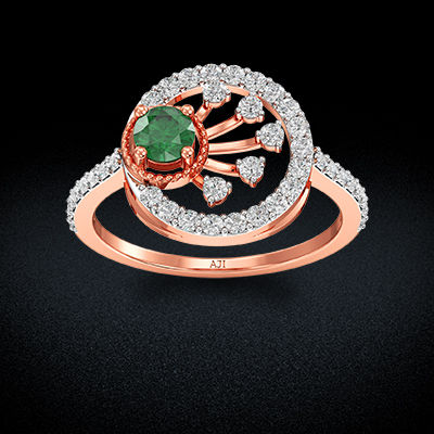 Pure Elegance Forever Sparkle Rosegold Diamond Ring alternate view 2