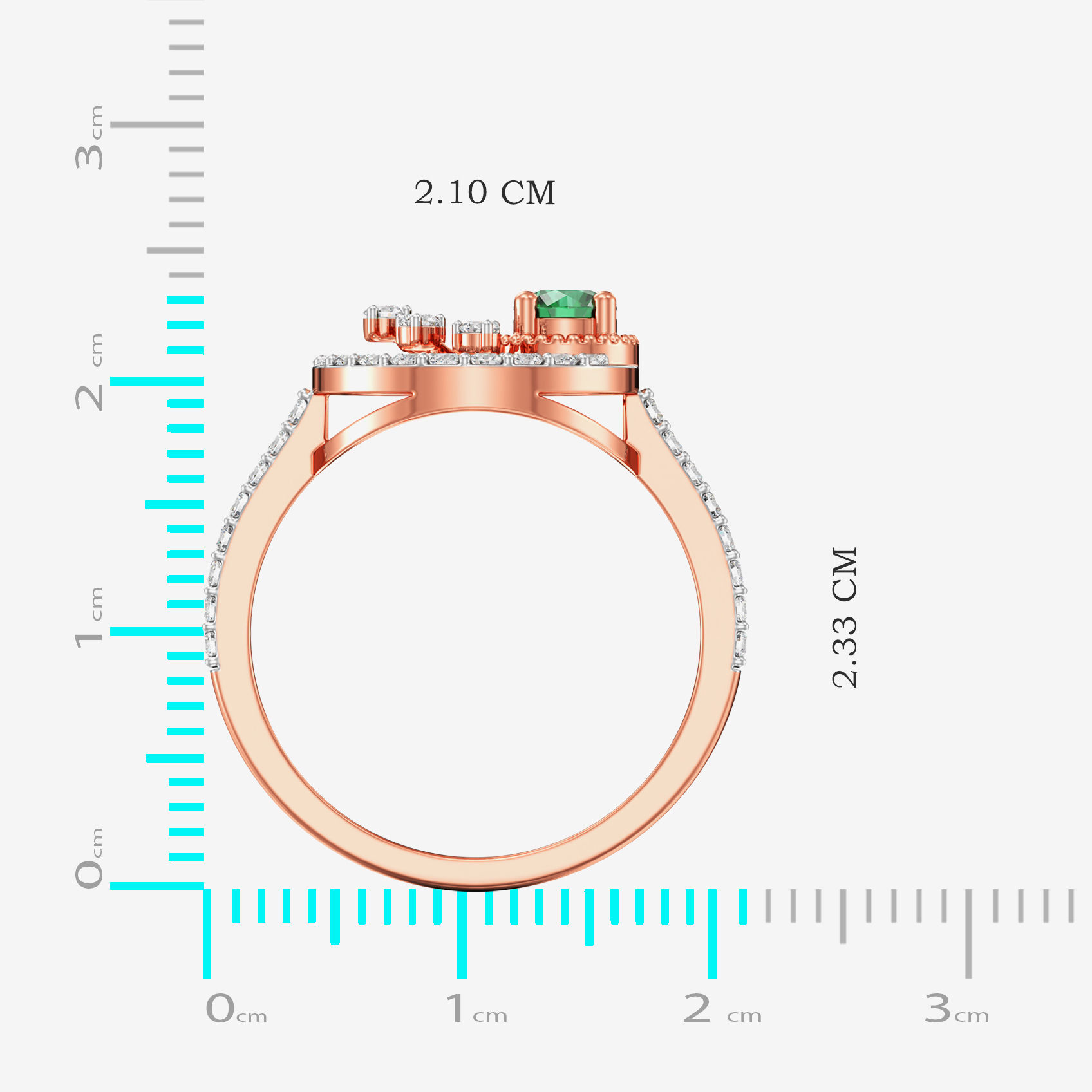 Pure Elegance Forever Sparkle Rosegold Diamond Ring image