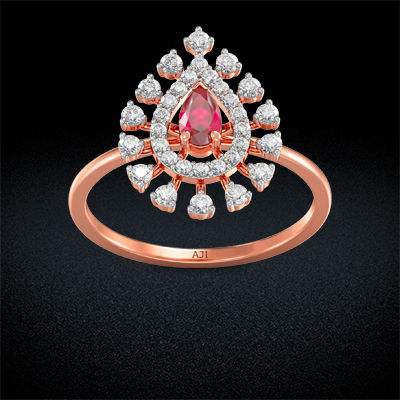 Simply Stunning Starlight Rosegold Diamond ring alternate view 2